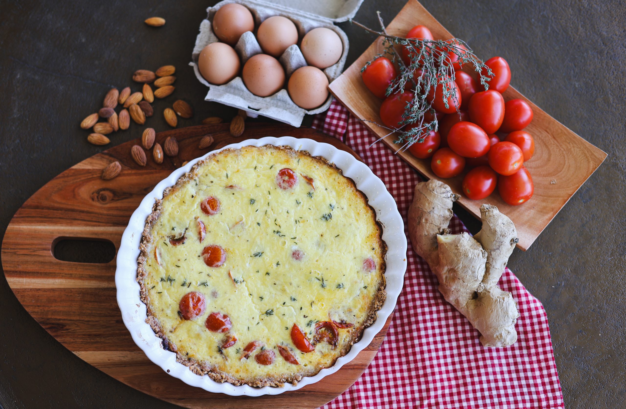 Spicy Tomato Quiche